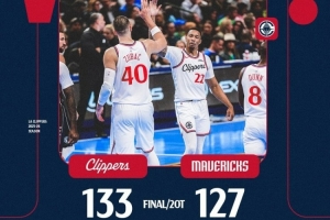 久旱逢甘霖！快船官方晒赢球海报 祖巴茨和乔丹·米勒登上封面